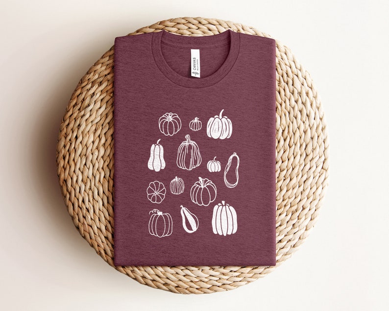 Thanksgiving Shirts, Pumpkins Shirt, Autumn Shirt, Its Fall Shirt, Fall T Shirts, Fall Harvest Shirt, Autumn Tees, Gift for Her Shirt Heather Maroon