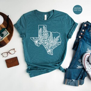 Texas Shirt, Texas State Shirt, Texan Shirt, Country Shirt Women, Bluebonnet Shirt, Texas Lover Shirt Gift for Texan, Gift for Country Lover image 6