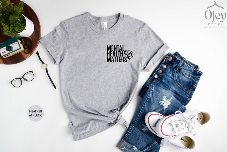 Mental Health Matters Shirt, Anxiety Shirts, Mental Health Awareness Shirt, Mental Health Gift Shirt, Be Kind Shirts, Depression Awareness Heather Athletic