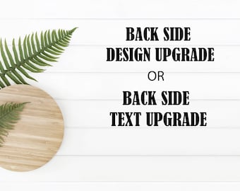 Rückseite Upgrade, Rückseite Text, Rückseite Design, Shirt nicht enthalten