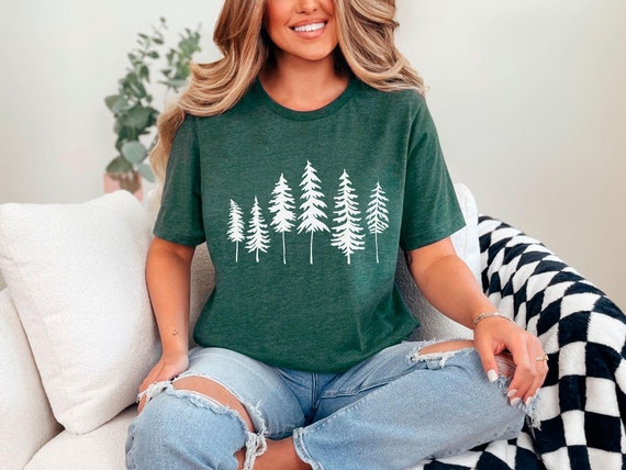 Pine Tree Shirt, Pine Tree T-Shirt, Adventure Shirt, Camping Shirt, Nature Lover Gift, Outdoor Camp Shirts, Camping Tee, Camp Trip Shirts