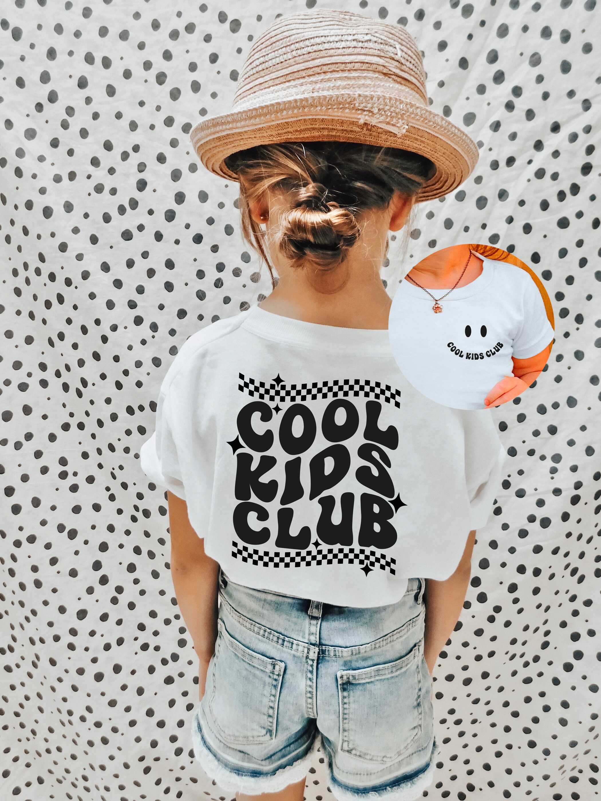 Cool Kids Club Shirt Funny Toddler T shirts Trendy Shirts for Kids Children Crewneck Front Back Shirt Kids Club Daughter and Son Gift Etsy