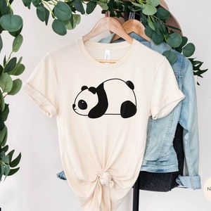 Panda Shirts, Cute Panda Shirts, Panda Lover Shirt, Kids Panda Shirts, Love Panda Shirts, Panda Party Shirts, Panda Shirt for Kids Natural