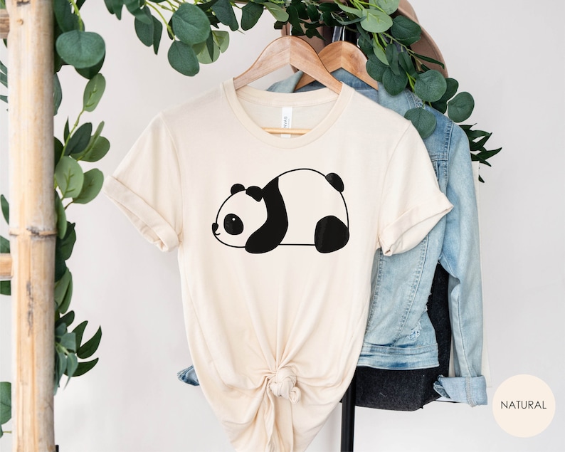 Panda Shirts, Cute Panda Shirts, Panda Lover Shirt, Kids Panda Shirts, Love Panda Shirts, Panda Party Shirts, Panda Shirt for Kids Natural