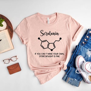 Mental Health Shirt, Serotonin Shirt, Mental Health Matters Shirt, Mental Health Awareness, Anxiety Shirt, Mental Tshirt for Women Heather Peach