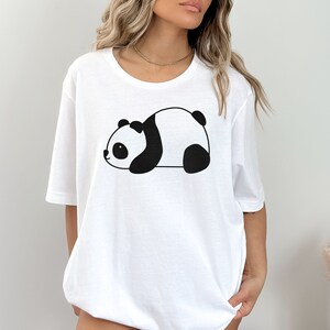 Panda Shirts, Cute Panda Shirts, Panda Lover Shirt, Kids Panda Shirts, Love Panda Shirts, Panda Party Shirts, Panda Shirt for Kids White