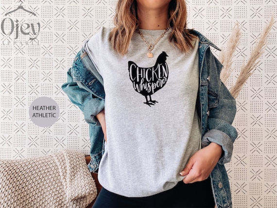 Funny Chicken Wildflower Shirt For Women - Casual Short Sleeve Farm T-Shirt, Country & Farmer Style