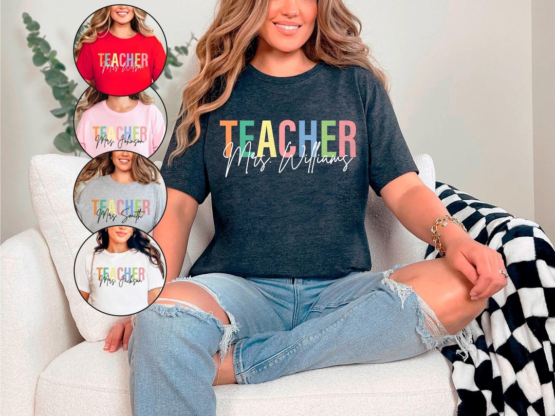 Borsa shopper personalizzata per la maestra insegnante con nome