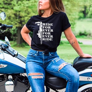Ride Forever, Forever Ride T Shirt, Motorcycle Rider Gift T Shirt ...