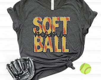 Softball Mama T-Shirt - Game Day Tee - Cute Softball Shirt - Softball Lover Mom - Shirts For Women - Gift For Mom - Sports Mom Tee