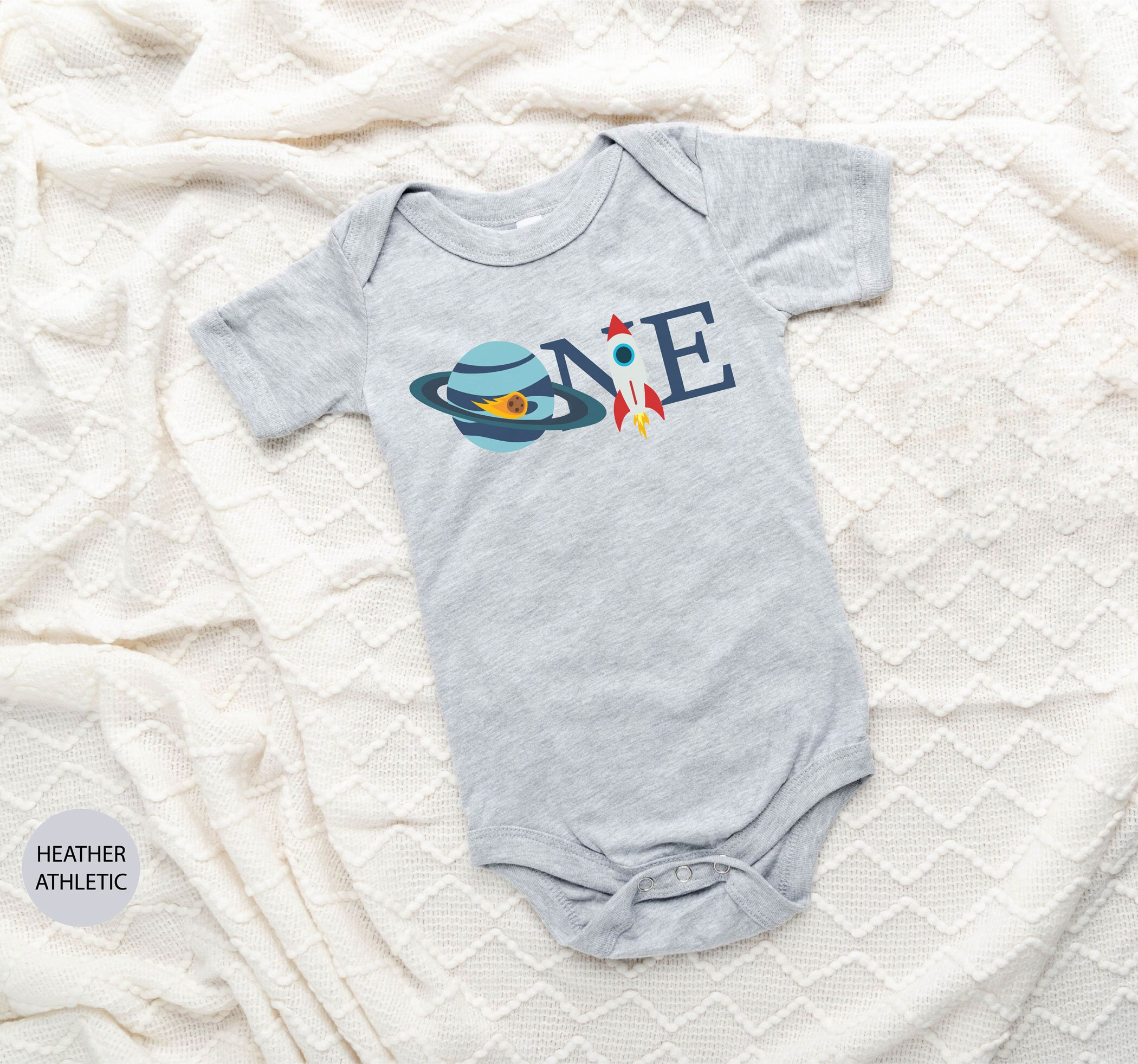 Weltraum Baby Body 1. Geburtstag Baby Body - Weltraum Party Body - Rakete Geschenk - Geburtstags Outfit