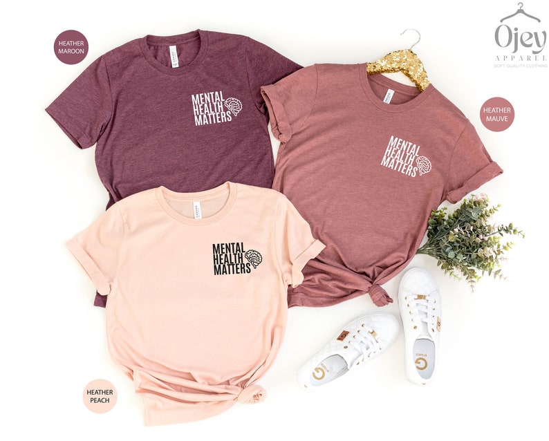 Mental Health Matters Shirt, Anxiety Shirts, Mental Health Awareness Shirt, Mental Health Gift Shirt, Be Kind Shirts, Depression Awareness image 3