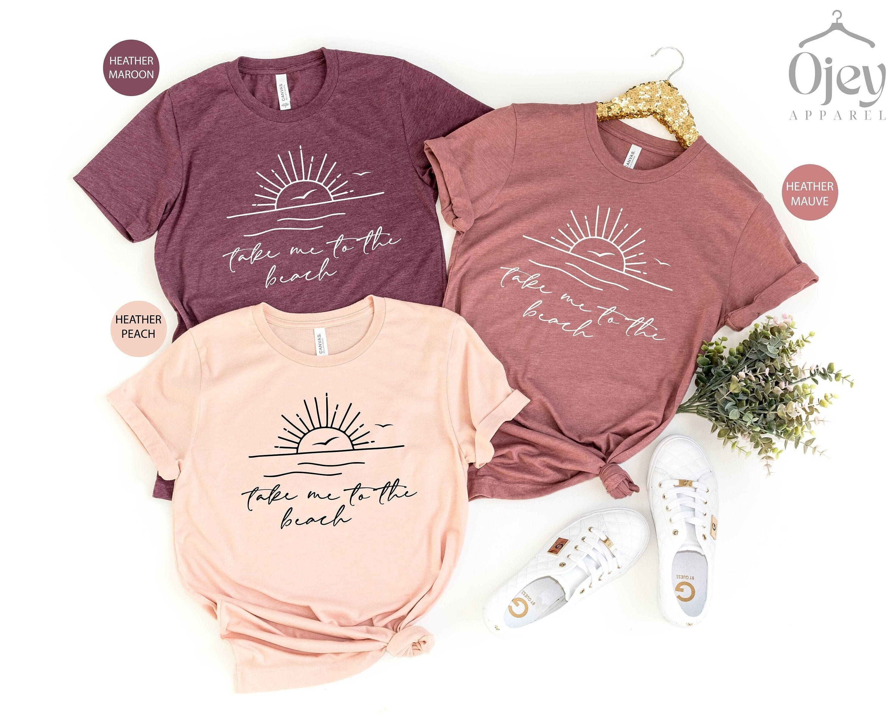 Take Me To The Beach Shirt, Beach Trip Shirts, Family Vacation Tshirts, Summer Vibes Shirt, Beach Party Tshirt, Crewneck, Beach Lover Gift