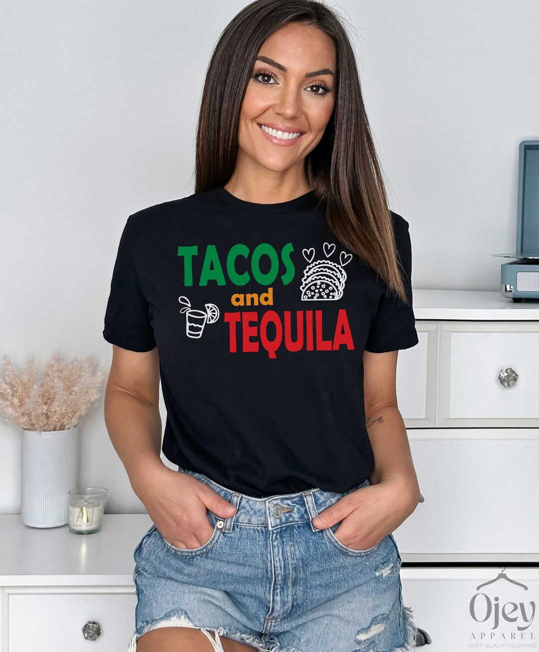 Tacos and Tequila T Shirts for Friends and Family, Cinco De Mayo Party