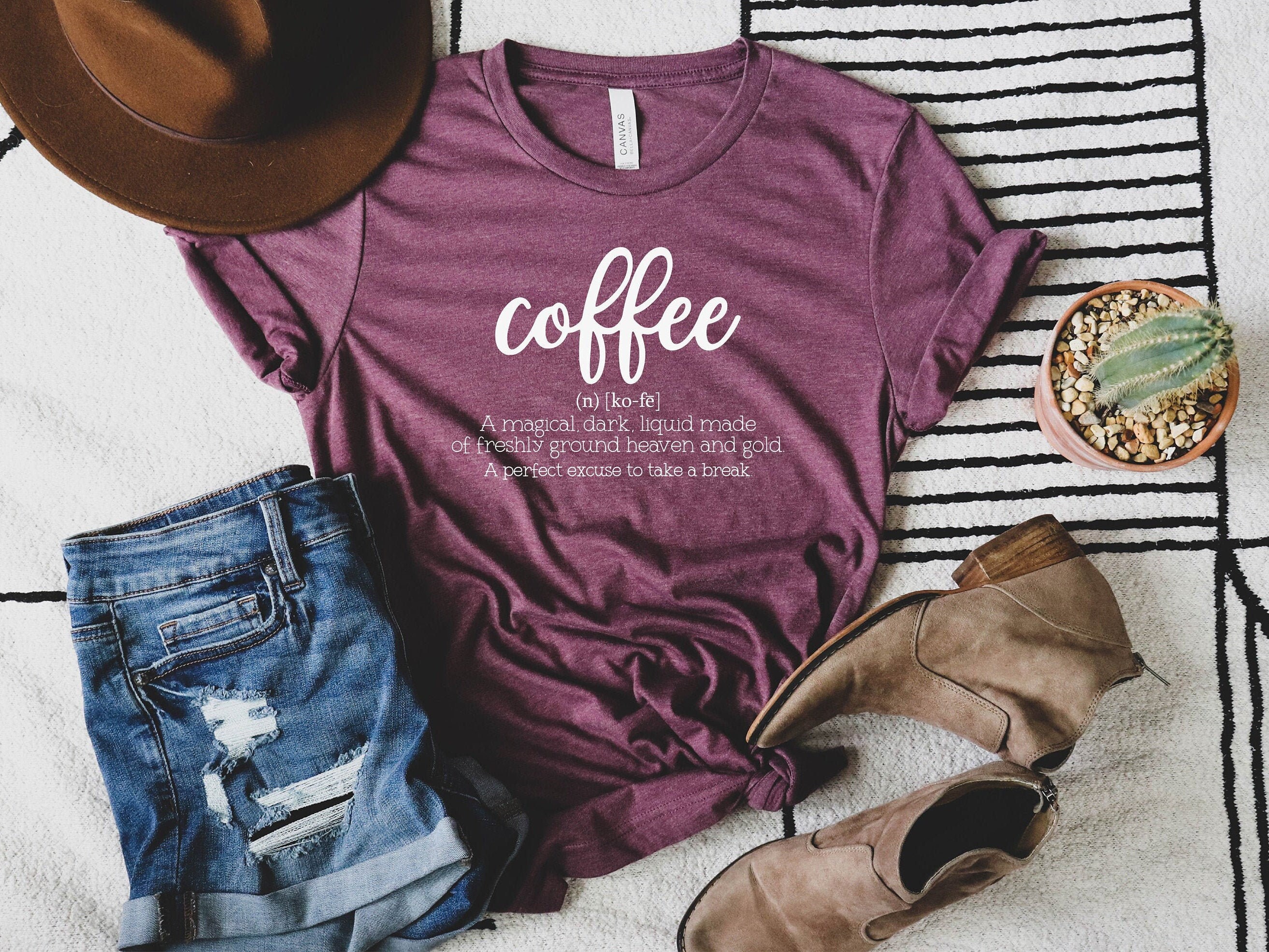 Coffee Definition T-shirt Coffee Lover Tee Shirt Funny - Etsy