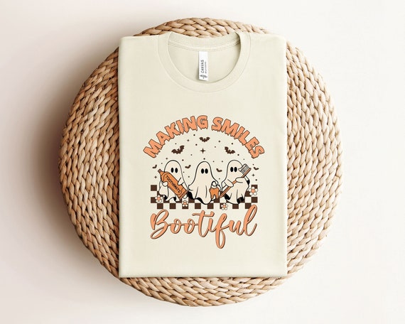 Your Smile Looks Bootiful Dental Assistant Halloween Costume T-Shirt Your Smile Looks Bootiful Dental Assistant Halloween Costume T-Shirt