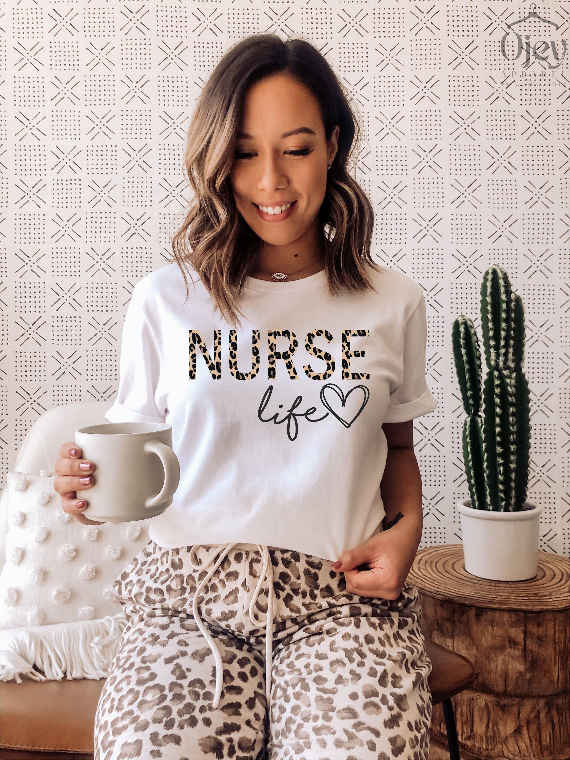 Nurse Life Shirt, Leopard Nurse Life, Leopard Nurse Shirt, Nurse Gift, Nurse Gift, Gift for Nurse, Ob Nurse, Nurse Shirts, Gift for Nurse