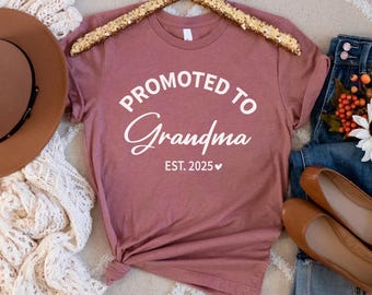 Mormor blir mormor - Graviditetspresent - Mormors t-shirt - Mormors t-shirt - Mormor etablerad 2025