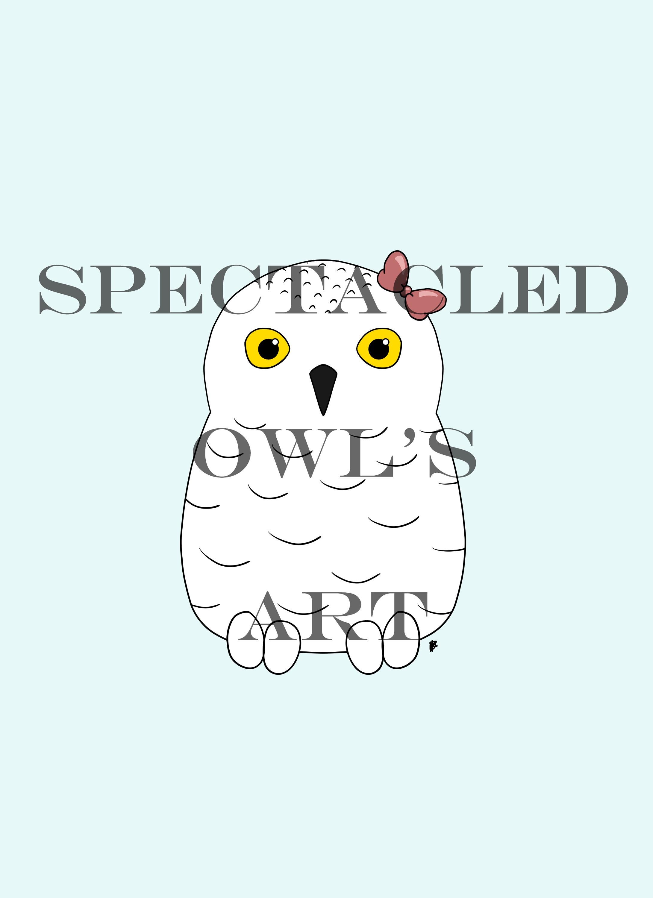 Chibi Snowy Owl Adopt | Pink Bow