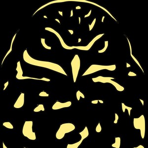 Printable Owl Pumpkin Carving Stencils | Includes Backgrounds for Double Sided Carvings - Etsy