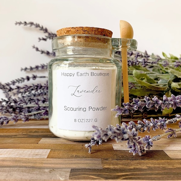 Lavender Scouring Powder|Sustainable|Eco-Friendly|Refillable|Kitchen Products|Cleaning