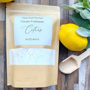 Carpet Freshener|Citrus|Lavender|Carpet Refresh|Floor Cleaner|Sustainable|Natural Cleaning|ZeroWaste|NonToxic