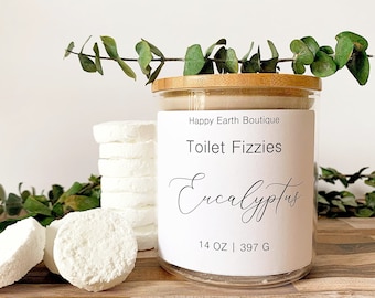 Eucalyptus Toilet Fizzies|Toilet Bombs|Toilet Cleaner|Bathroom Decor|Eco-Friendly|Sustainable|Zero Waste|Natural Cleaning