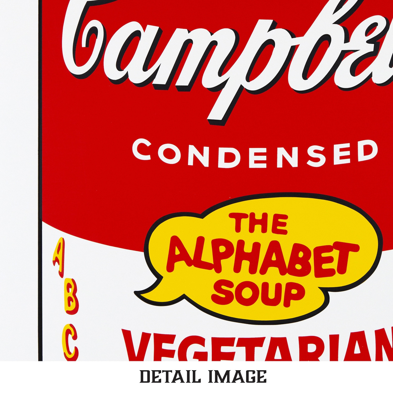 Campbells Soup II Vegetarian Alphabet Soup Andy Warhol Etsy