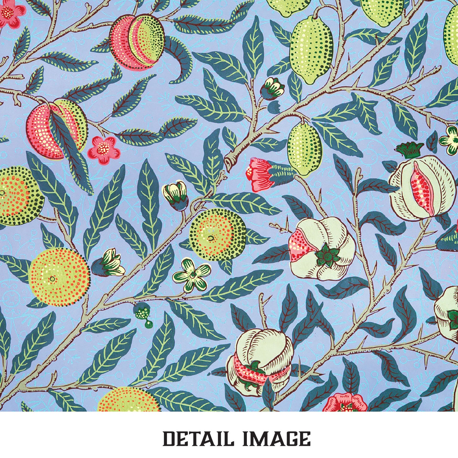William Morris Pomegranate Blue Pattern Wall Art Gallery Etsy