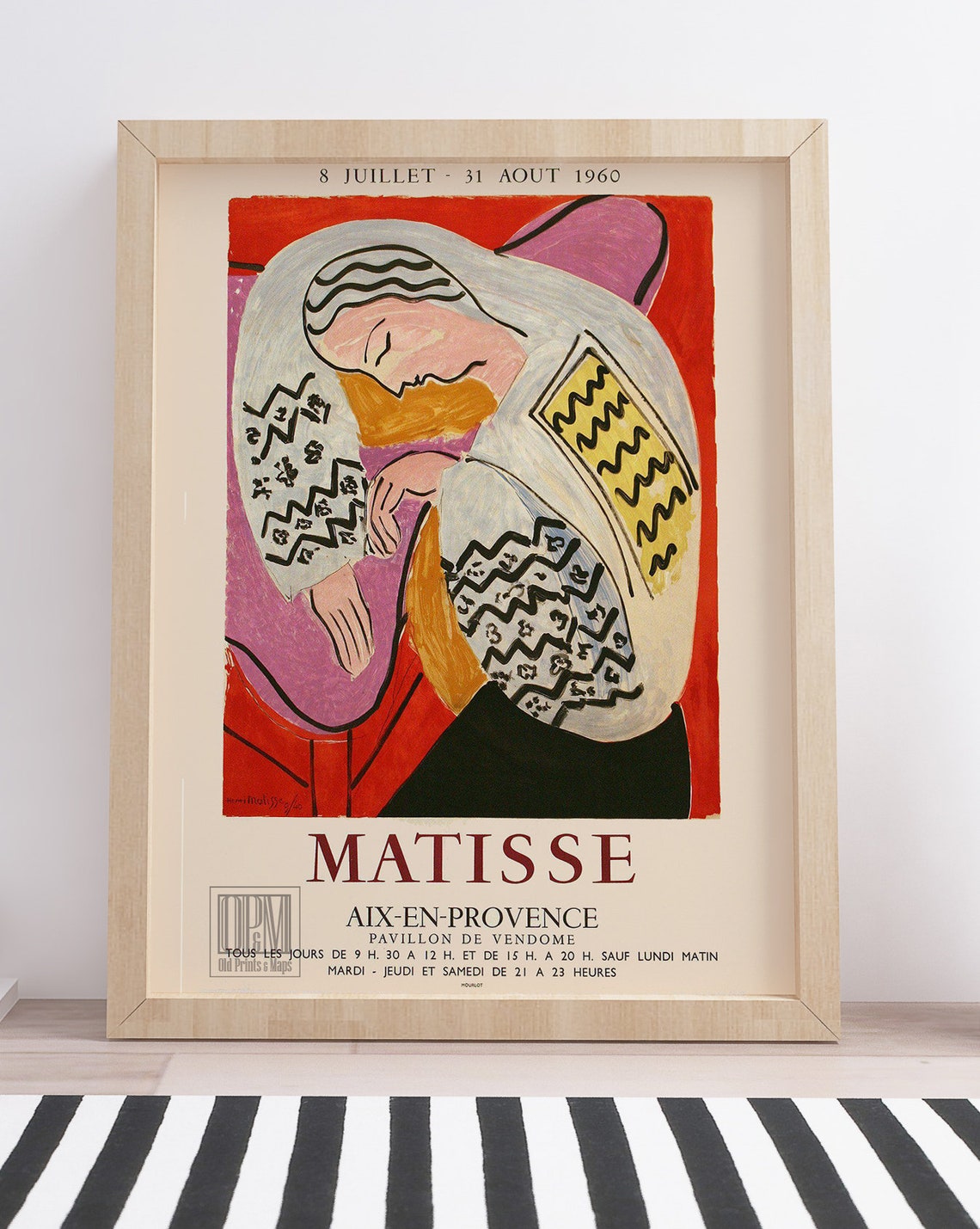 Matisse Print Le Réve Henri Matisse 1940 Kunstdruck Etsy