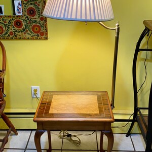 Vintage side table 2024 with lamp attached