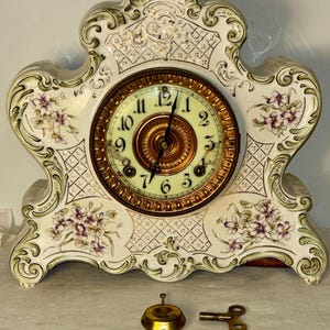 Dresden Porcelain Clock - Etsy