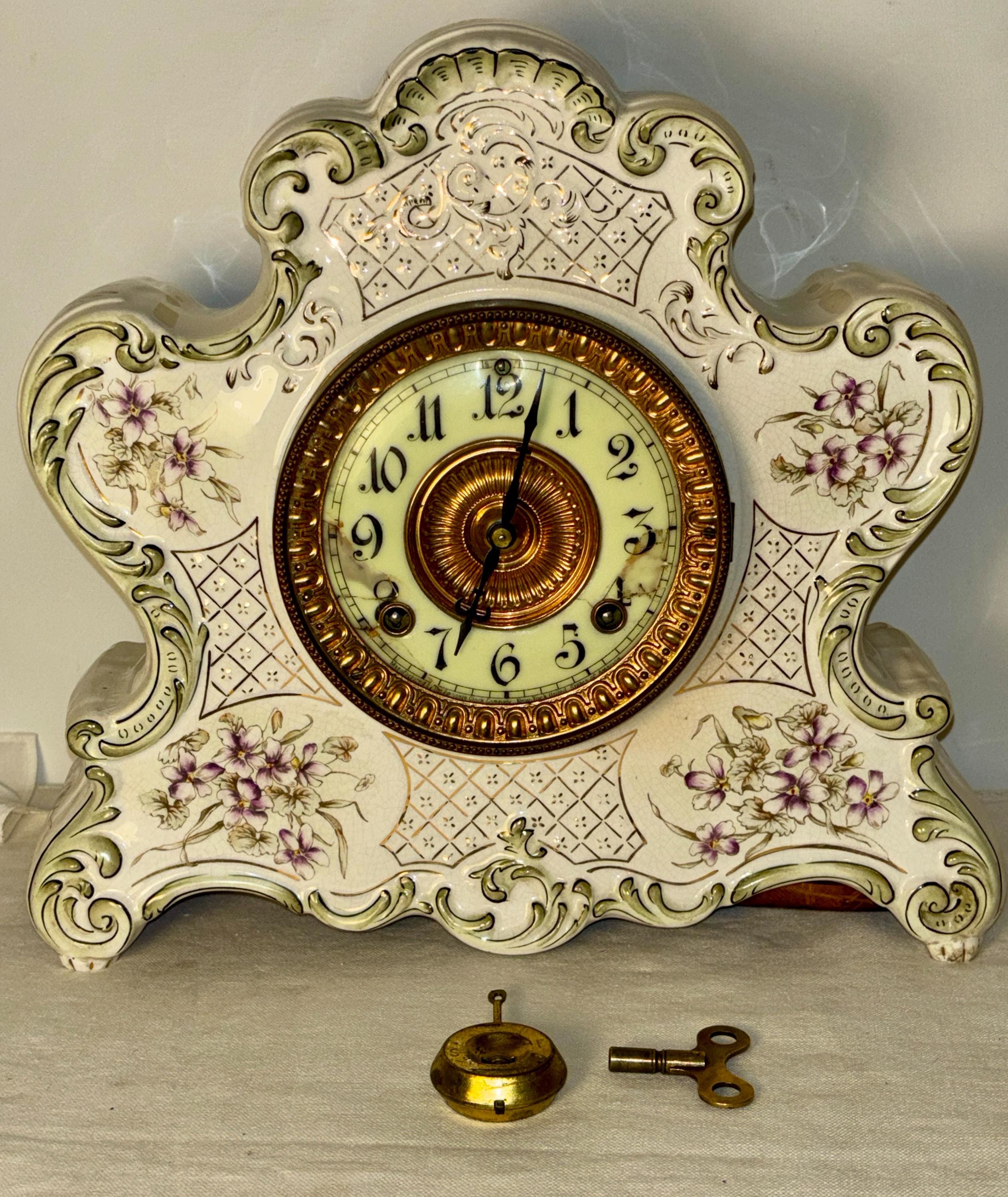 Antique Porcelain Ansonia Clocks - Etsy