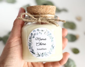 Large Personalized Scented Candle Grandmother's Day Gift 150 g