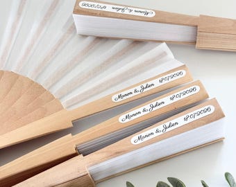 Personalized fans for weddings, baptisms, birthdays / Guest gifts