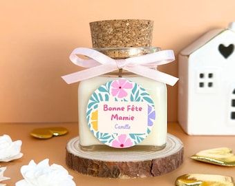 Personalized Grandma Candle for Grandparents' Day 2026 – Personalized Gift for Grandma – Handmade Scented Candle