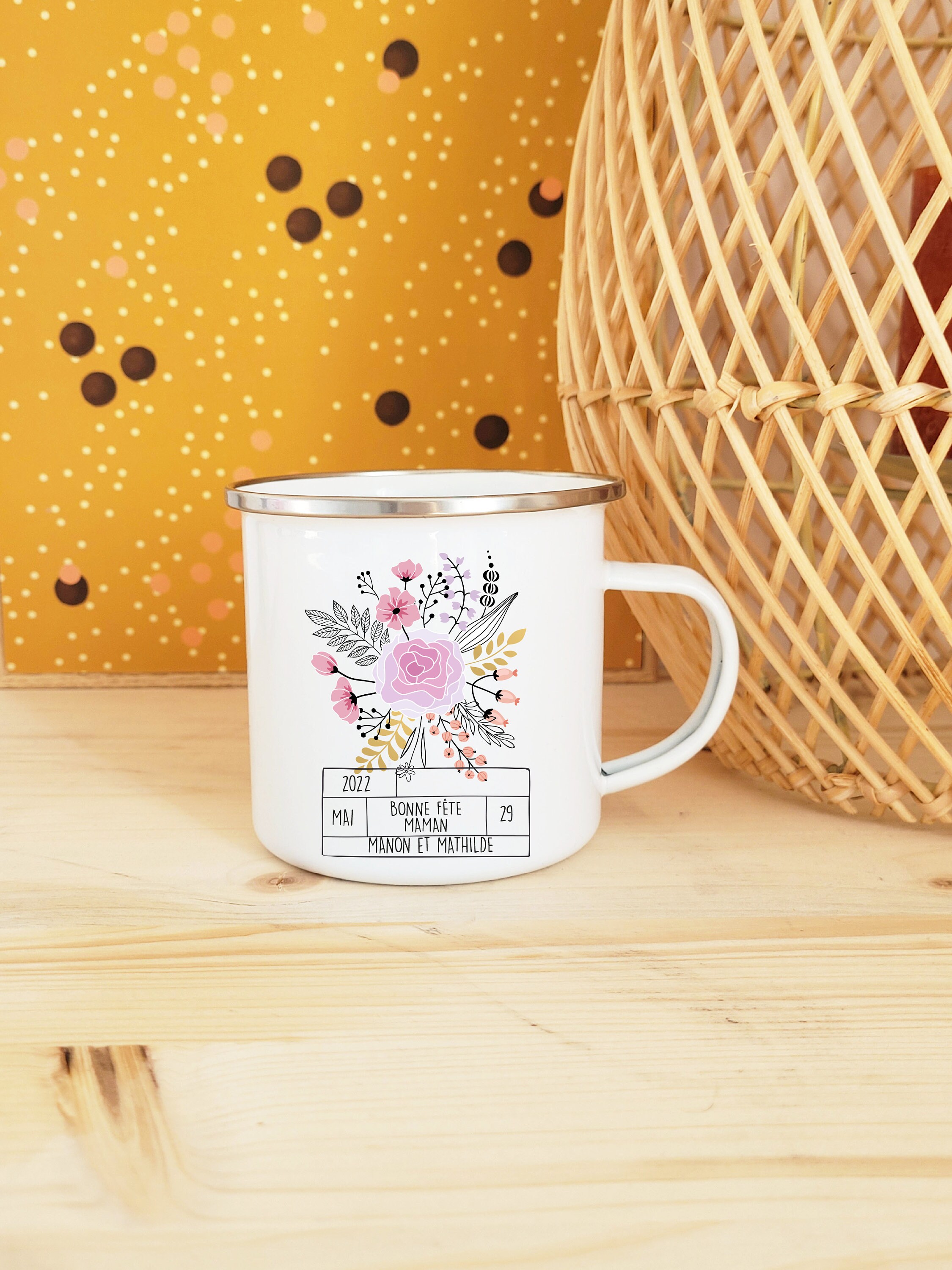 Mug Vintage Personnalisé Mamie ou Maman Fête Des Grands-Mères, Maman, Mamie, Tata, Maîtresse, Atsem,