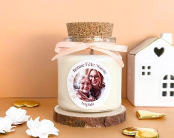 Large Personalized Grandma Candle – Grandmother's Day Gift – Personalized Handmade Candle