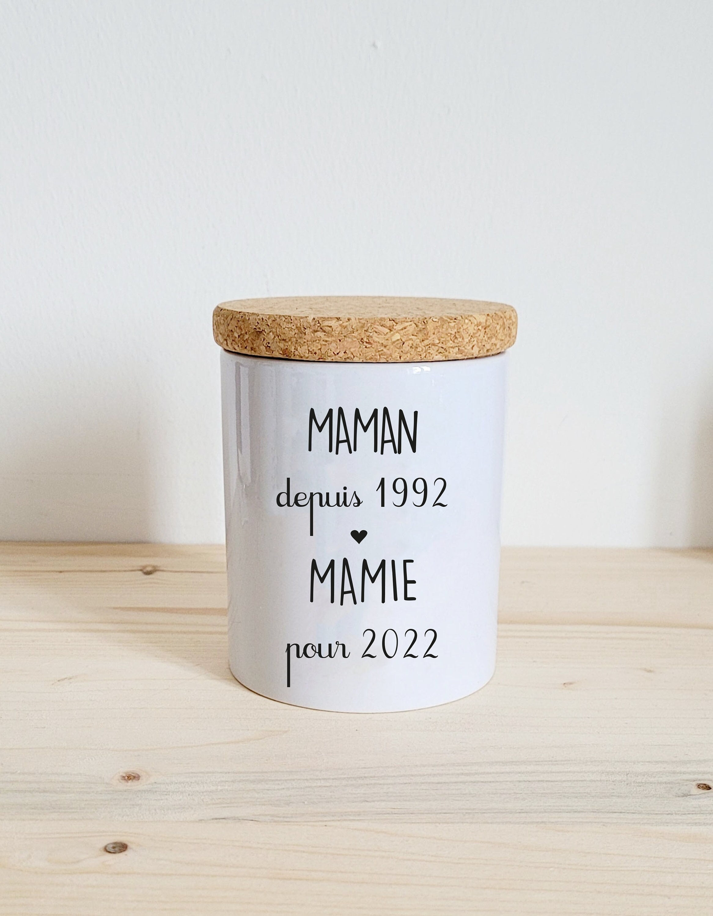 Bougie Personnalisée Annonce Grossesse Cadeau Mamie Pour Mamie Tata Papy Maman Marraine