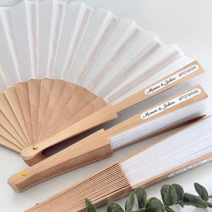 Personalized fans for weddings, baptisms, birthdays / Guest gifts