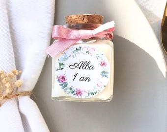 Personalized mini candles BAPTISM / Gifts for guests / Children, birthday, baby shower
