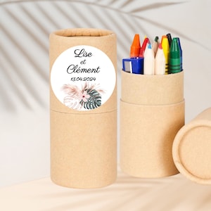Regalo de invitado INFANTIL para boda bautismo cumpleaños comunión / Kit para colorear