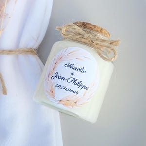 Personalized Wedding Candle / Guest Gift
