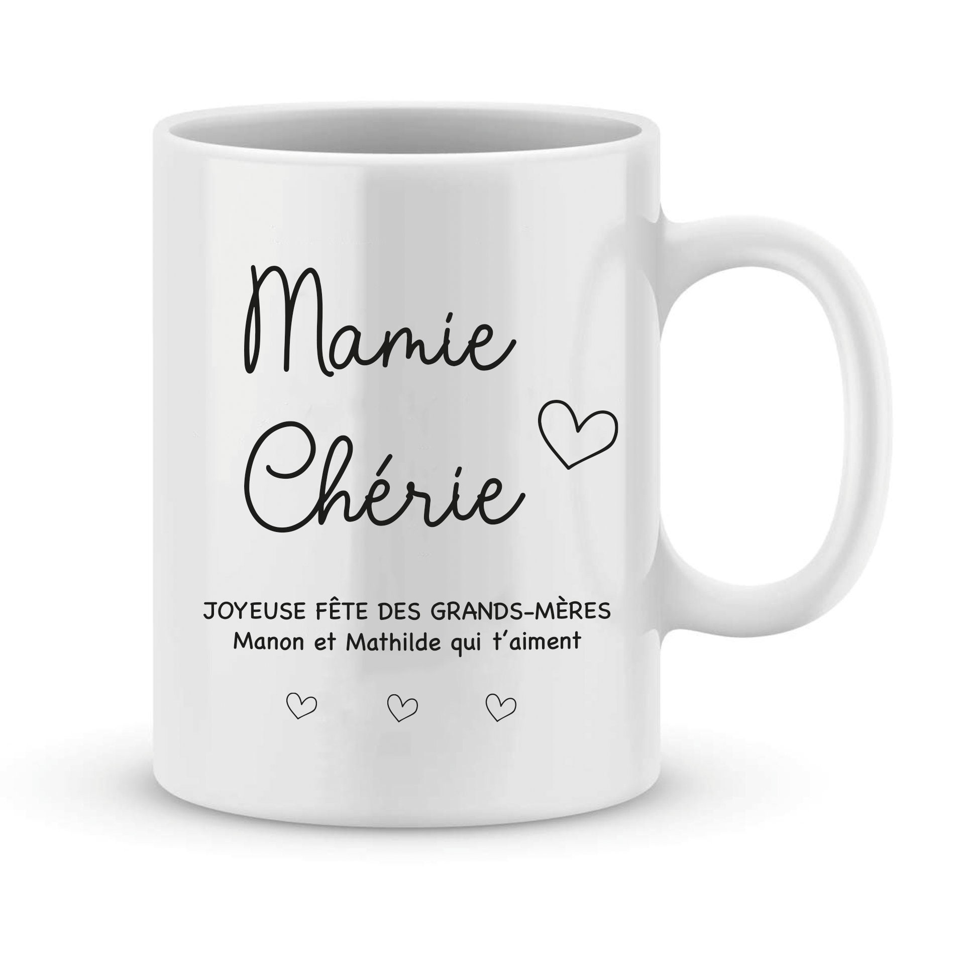 Mug Personnalisé Mamie Fête Des Grands-Mères/Mamie 2022 Texte et Prénoms Petits Enfants