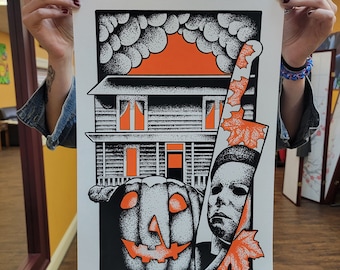 Impresión de Halloween de Michael Myers