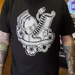 Trojan boots and clippers t shirt