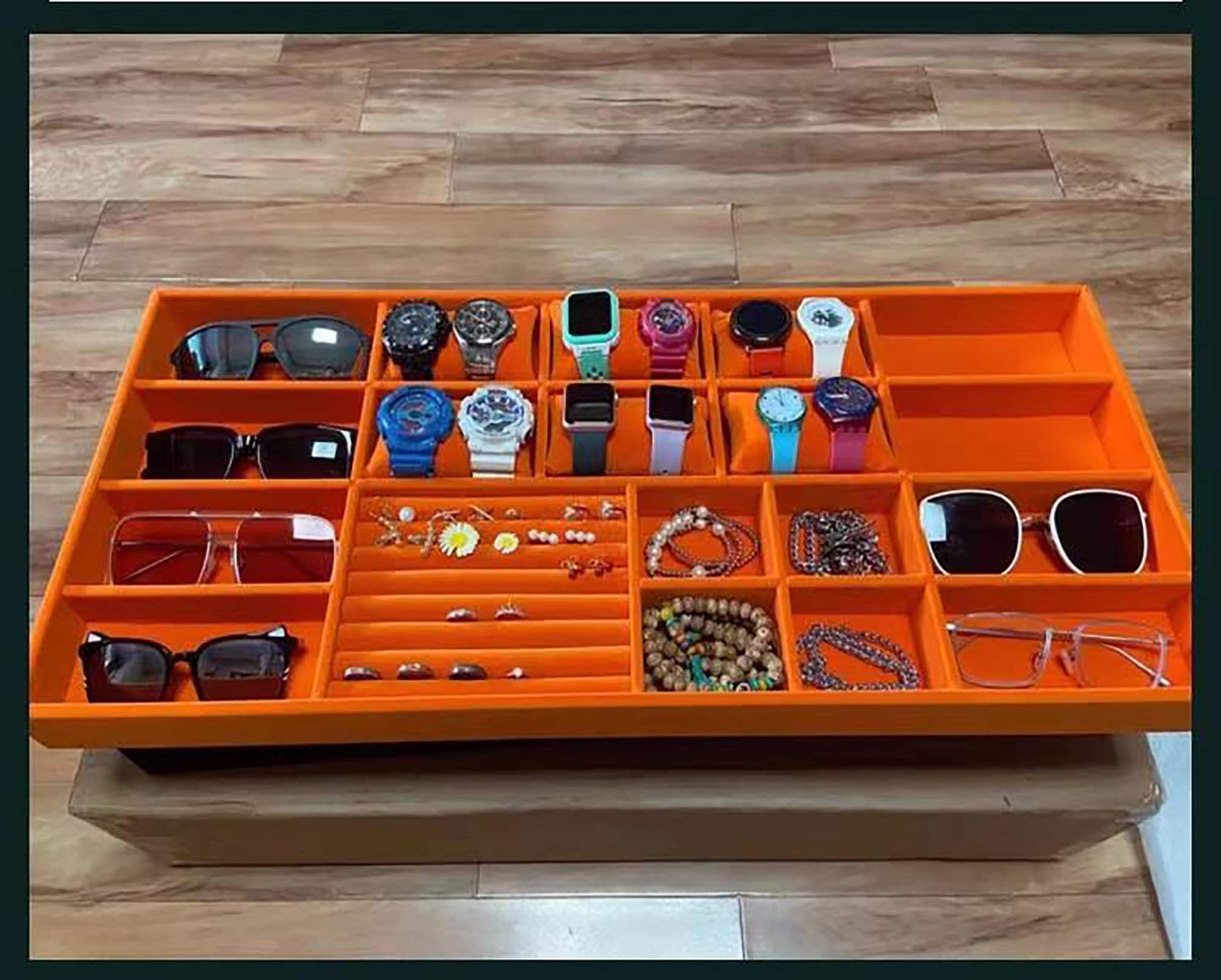 Custom Velvet Jewelry Trays Organizer Jewelry Storage Trays Etsy