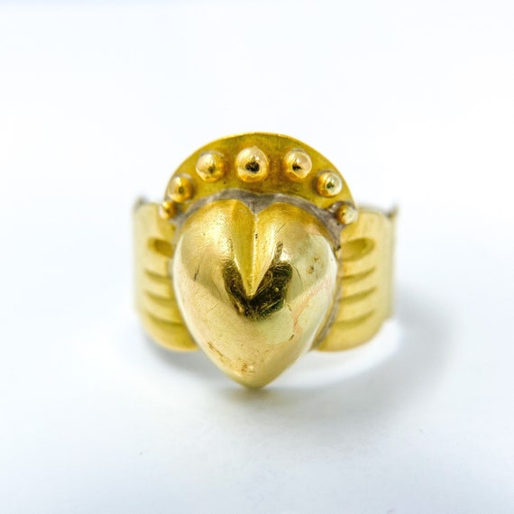 Antique Victorian 18k French Fede Ring