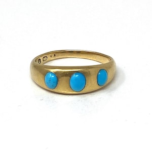 Victorian Persian Turquoise Trilogy Ring