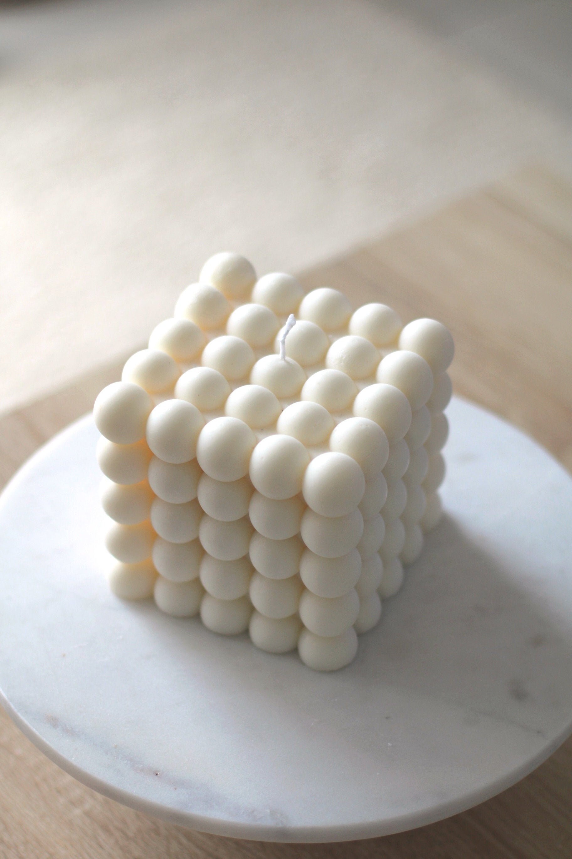 Bougie Cube à Bulles Géante , Bougie Déco Unique Bougie Cube Big Bubble Candle 1, 2 Kilogrammes